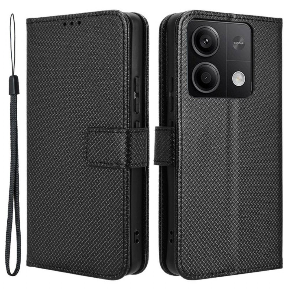 Kožený Kryt Xiaomi Redmi Note 13 5g Tečkovaný Pásek