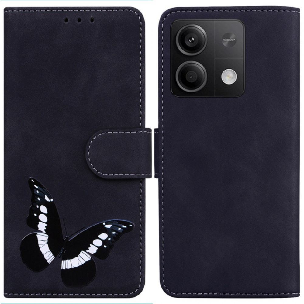 Kožený Kryt Xiaomi Redmi Note 13 5g Vzor Motýla