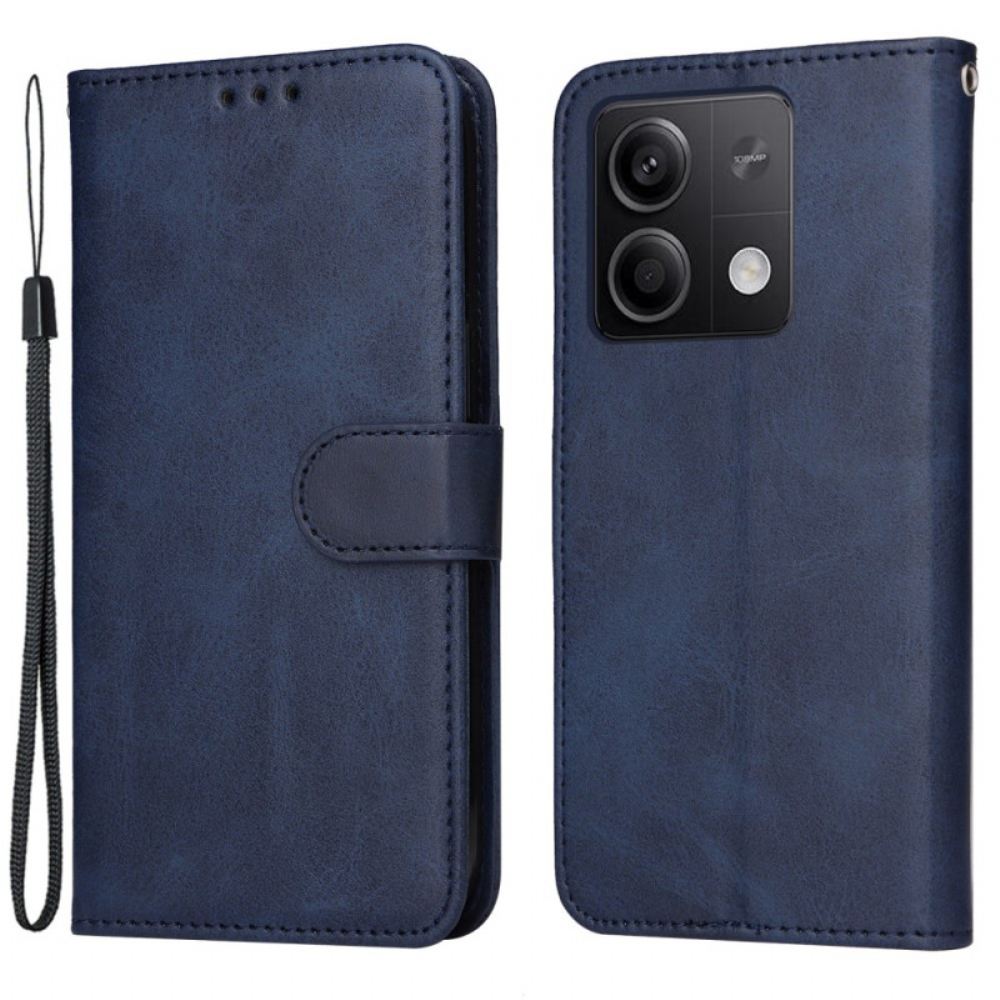 Kožený Kryt Xiaomi Redmi Note 13 5g Špičkový Řemínek