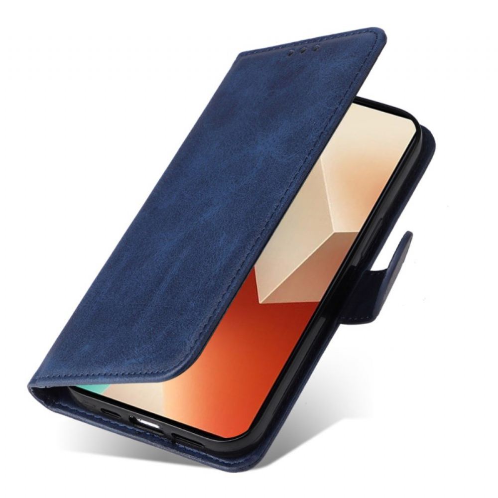 Kožený Kryt Xiaomi Redmi Note 13 5g Špičkový Řemínek