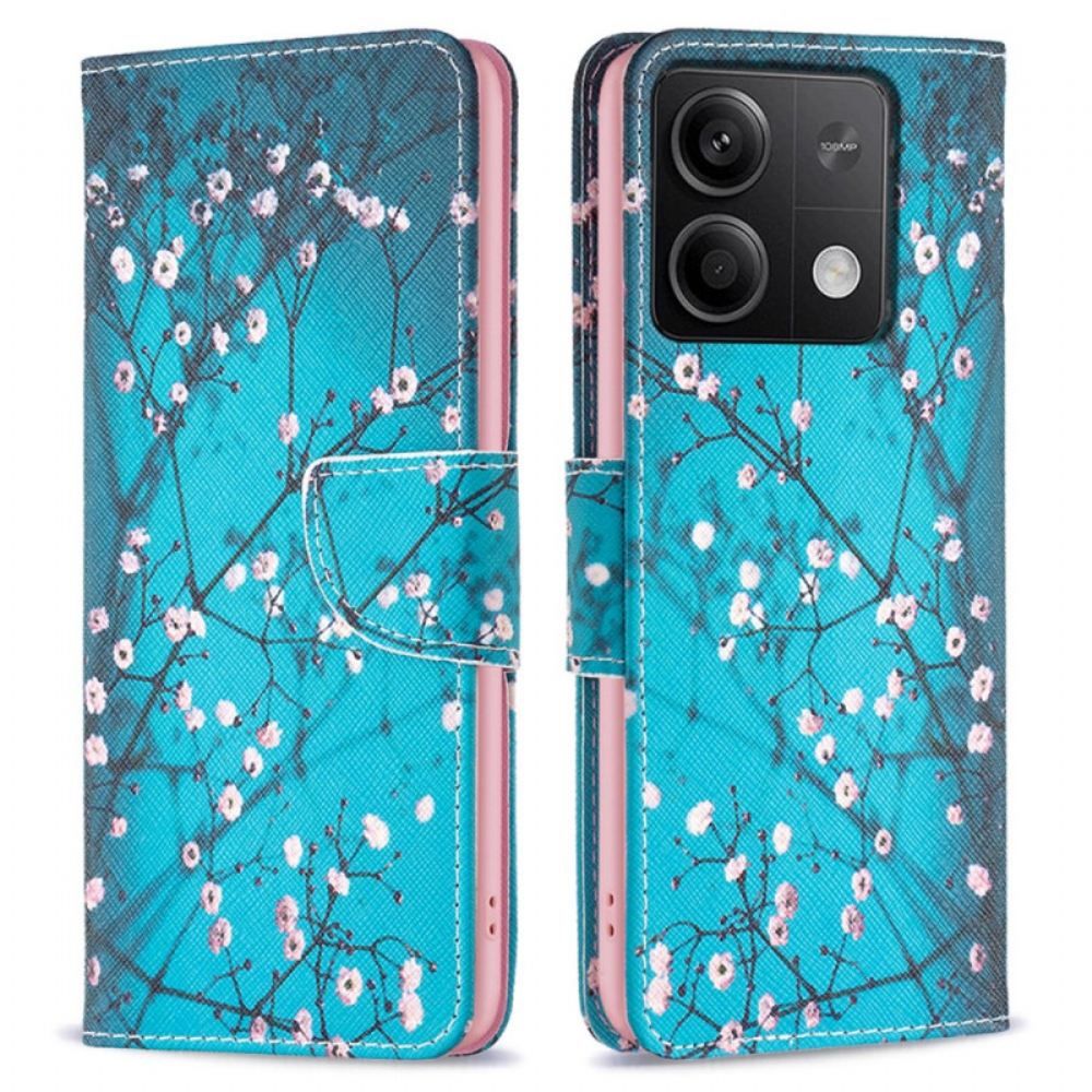 Kožený Kryt Xiaomi Redmi Note 13 5g Švestkový Květ