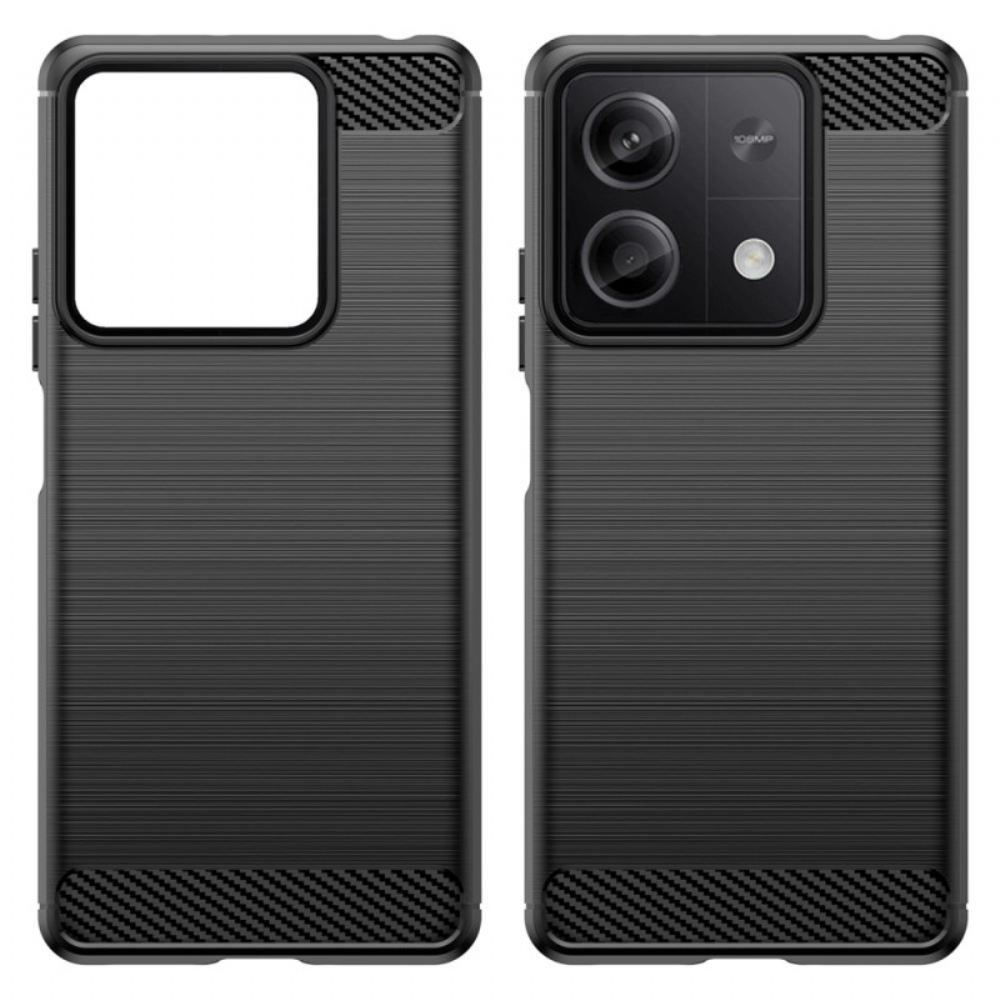 Kryt Na Xiaomi Redmi Note 13 5g Kartáčované Uhlíkové Vlákno