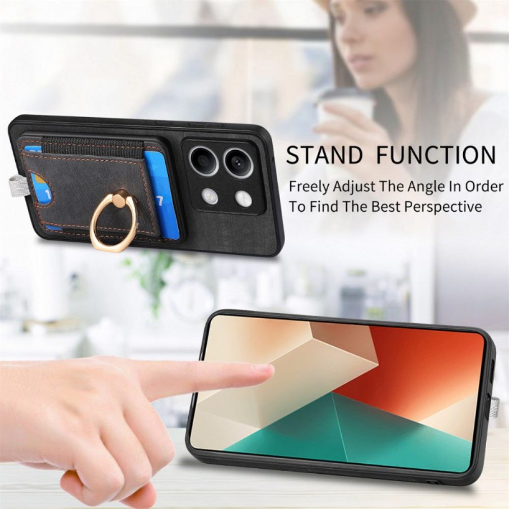 Kryt Na Xiaomi Redmi Note 13 5g Odnímatelný Držák Karty A Prsten