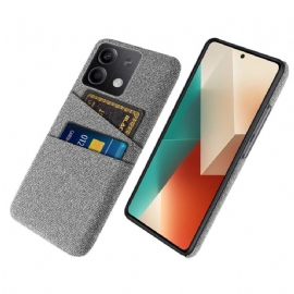 Kryt Xiaomi Redmi Note 13 5g Fabric Double Card Holder