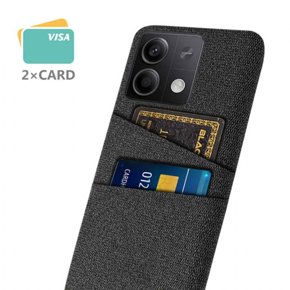 Kryt Xiaomi Redmi Note 13 5g Fabric Double Card Holder