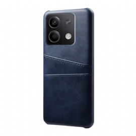 Kryt Xiaomi Redmi Note 13 5g Kožený Držák Karet S Efekty