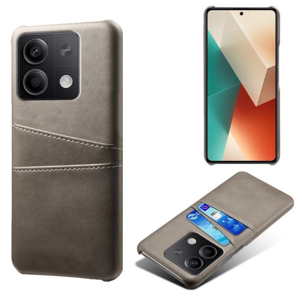 Kryt Xiaomi Redmi Note 13 5g Kožený Držák Karet S Efekty