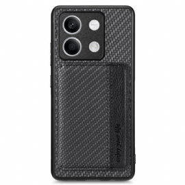 Kryt Xiaomi Redmi Note 13 5g Kryty Na Mobil Držák Karet S Texturou Uhlíkových Vláken