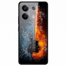 Kryt Xiaomi Redmi Note 13 5g Kytara Ledu A Ohně Z Tvrzeného Skla