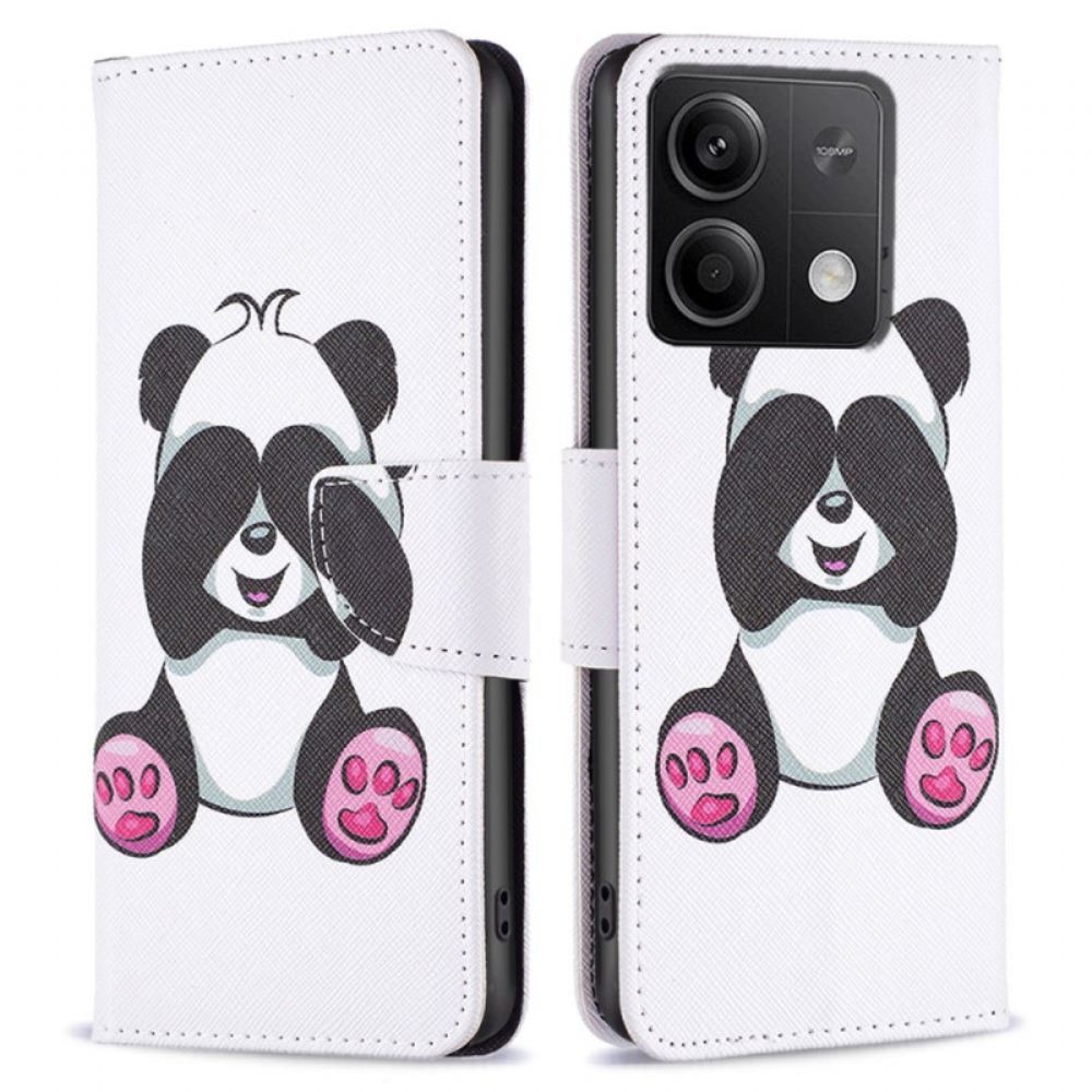 Peněženková Pouzdra Xiaomi Redmi Note 13 5g Kryty Na Mobil Malá Panda