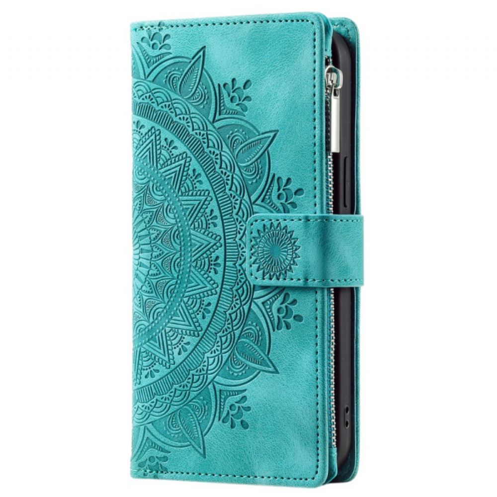 Peněženková Pouzdra Xiaomi Redmi Note 13 5g Kryty Na Mobil Mandala Kožená Peněženka S Řemínkem