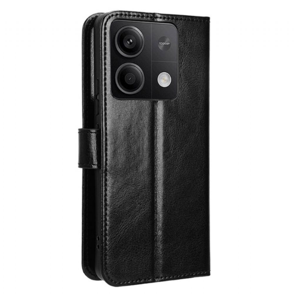 Peněženková Pouzdra Xiaomi Redmi Note 13 5g Kryty Na Mobil Okázalá Umělá Kůže S Páskem