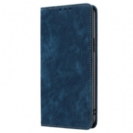 Kožené Pouzdro Folio Na Vivo V50 5g Vintage Semišový Efekt