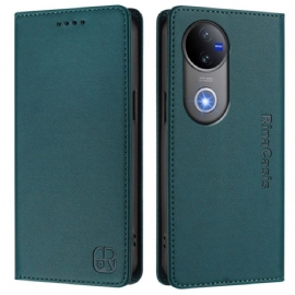 Kožené Pouzdro Folio Vivo V50 5g Rfid Ochrana A Nastavitelný Stojánek