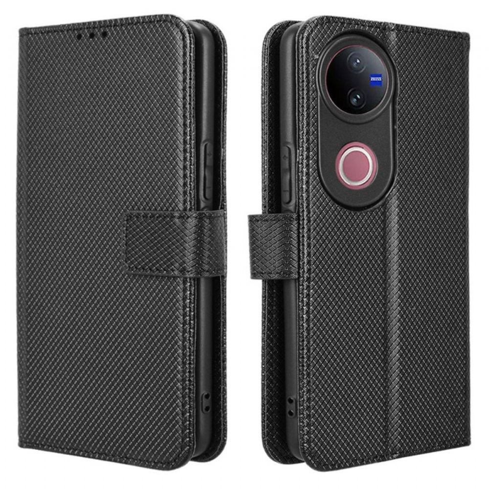 Kožený Kryt Vivo V50 5g Diamantová Textura