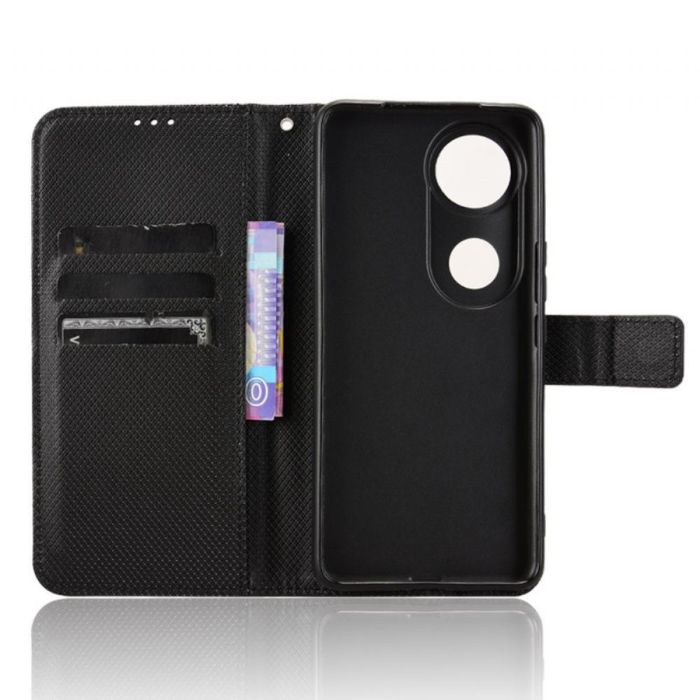 Kožený Kryt Vivo V50 5g Diamantová Textura