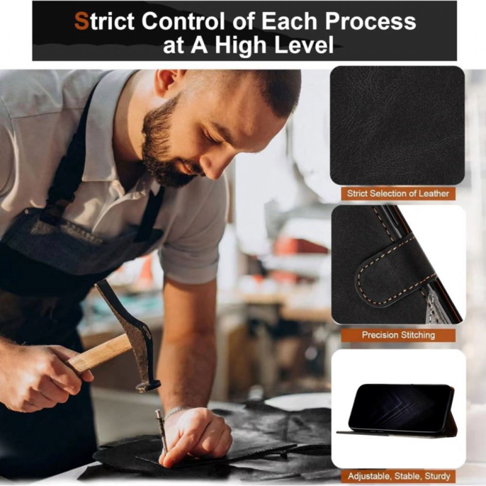 Kožený Kryt Vivo V50 5g Dvoubarevný Vzor