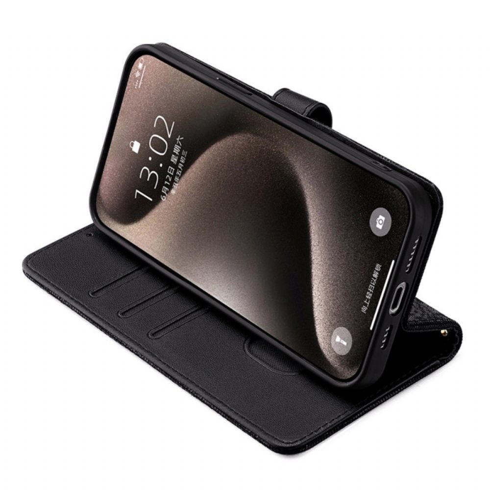 Kožený Kryt Vivo V50 5g Flitry A Ramenní Popruh