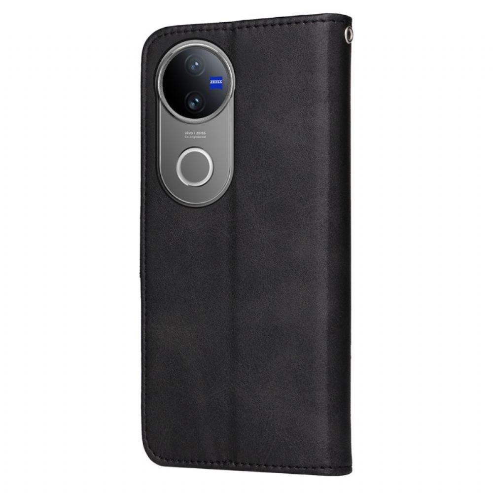 Kožený Kryt Vivo V50 5g Jednoduchý Kožený Efekt