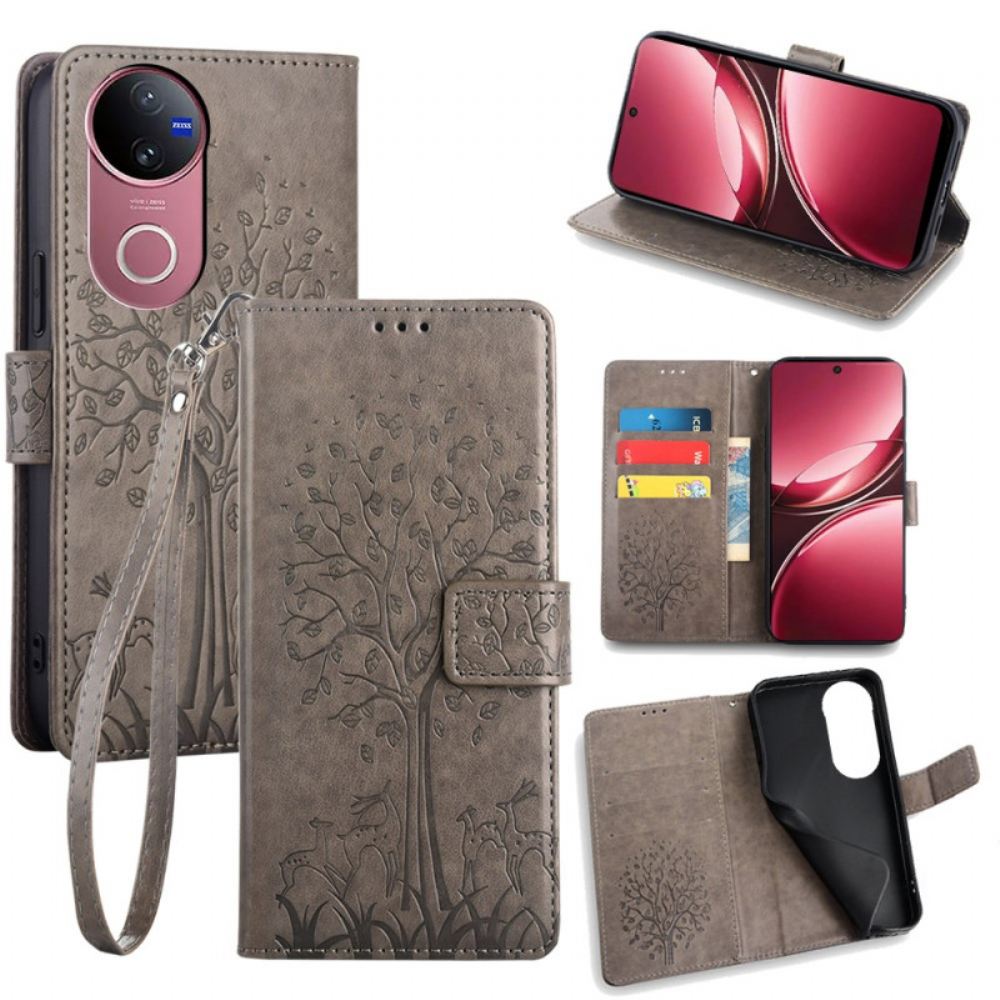 Kožený Kryt Vivo V50 5g Jelení Strom