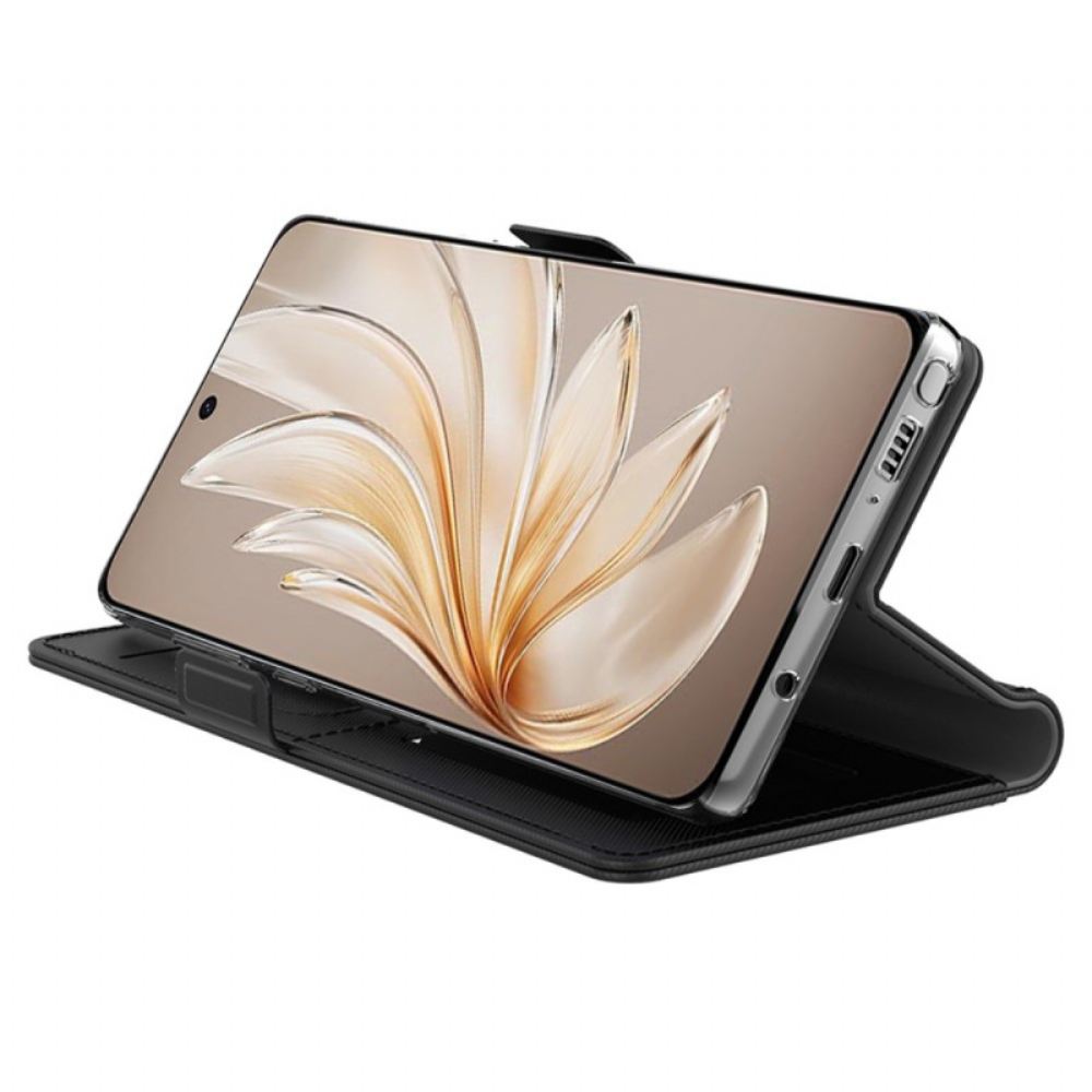 Kožený Kryt Vivo V50 5g Pouzdro Na Karty A Zrcátko