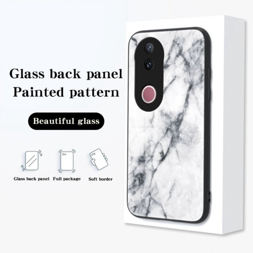 Kryt Vivo V50 5g Mramorové Tvrzené Sklo