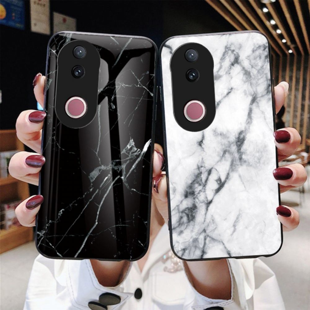 Kryt Vivo V50 5g Mramorové Tvrzené Sklo