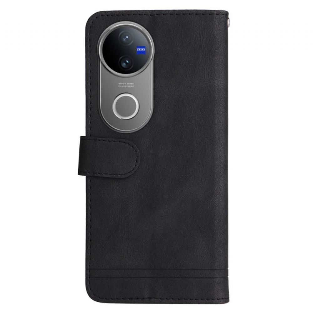 Peněženková Pouzdra Vivo V50 5g Kryty Na Mobil Dekorativní Nýt