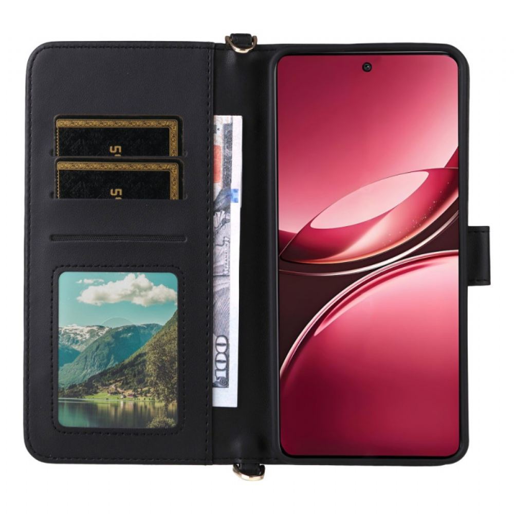 Peněženková Pouzdra Vivo V50 5g Prošívané S Popruhy