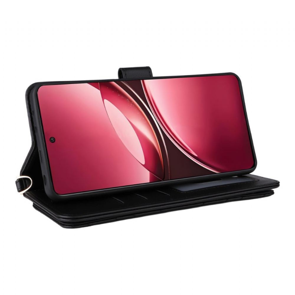 Peněženková Pouzdra Vivo V50 5g Prošívané S Popruhy