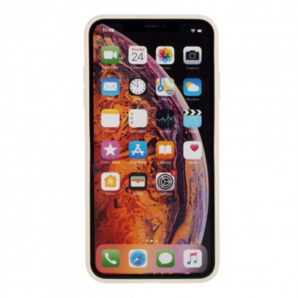 Kryt Na iPhone XS Max Matný Tuhý Silikon