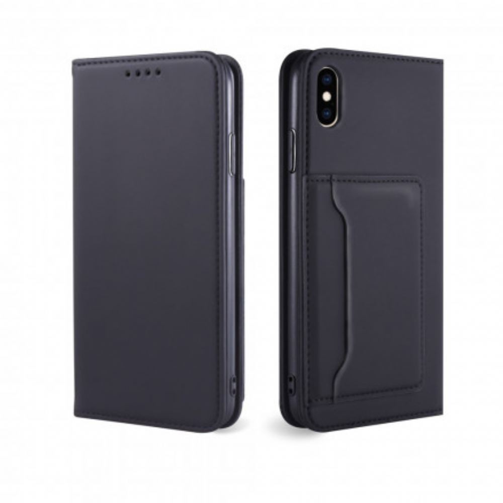 Kryty Na Mobil Na iPhone XS Max Flipové Pouzdro Držák Podpůrné Karty