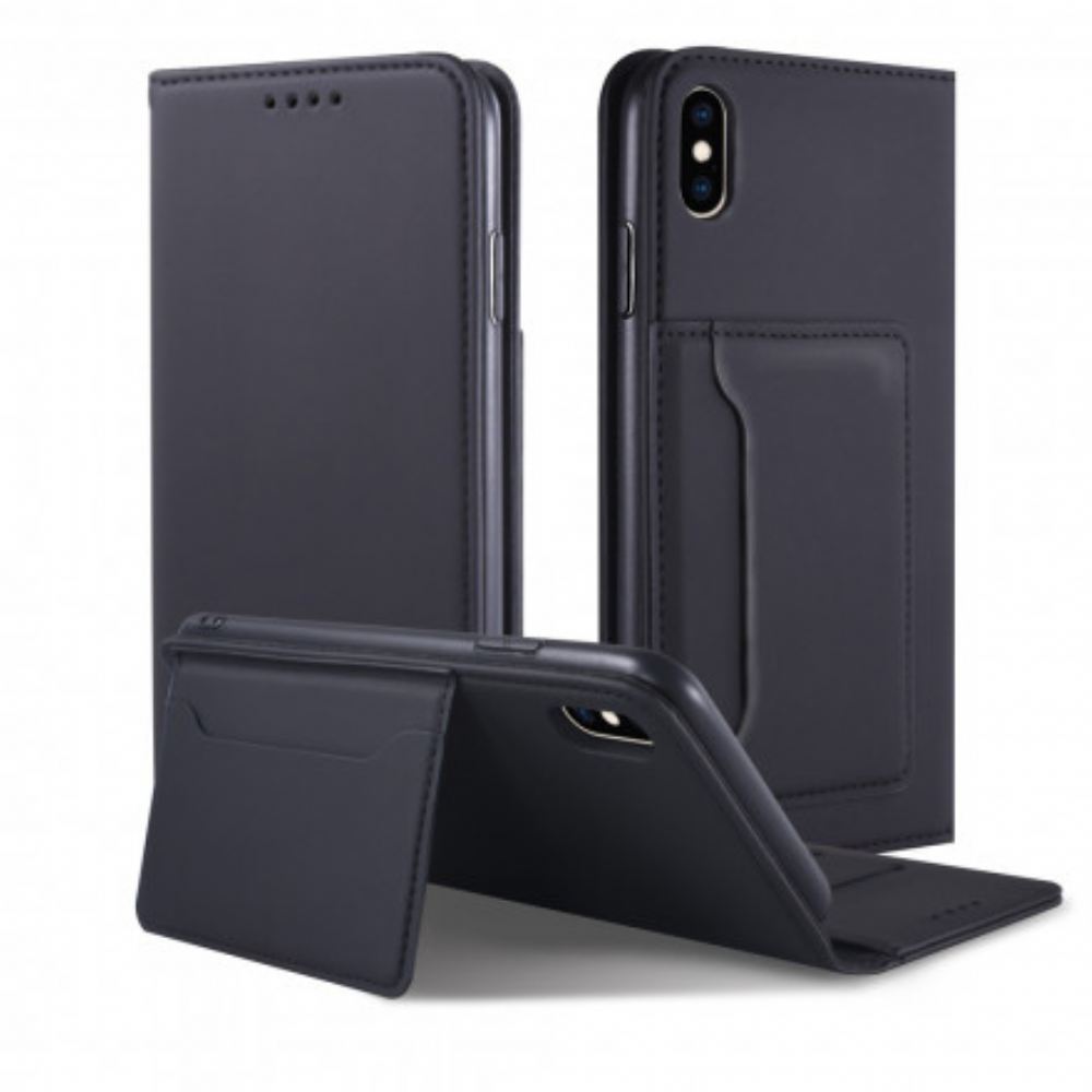 Kryty Na Mobil Na iPhone XS Max Flipové Pouzdro Držák Podpůrné Karty