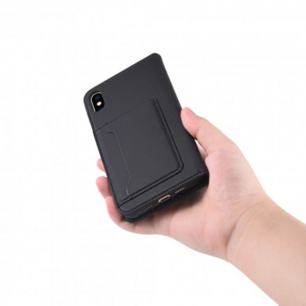 Kryty Na Mobil Na iPhone XS Max Flipové Pouzdro Držák Podpůrné Karty