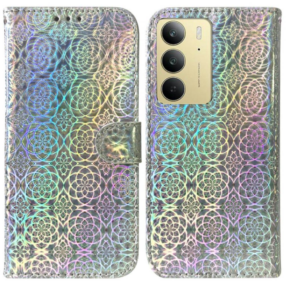 Kožený Kryt Realme C75 Disko Styl