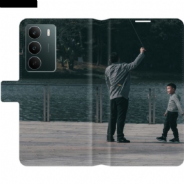 Kožený Kryt Realme C75 Kreativní