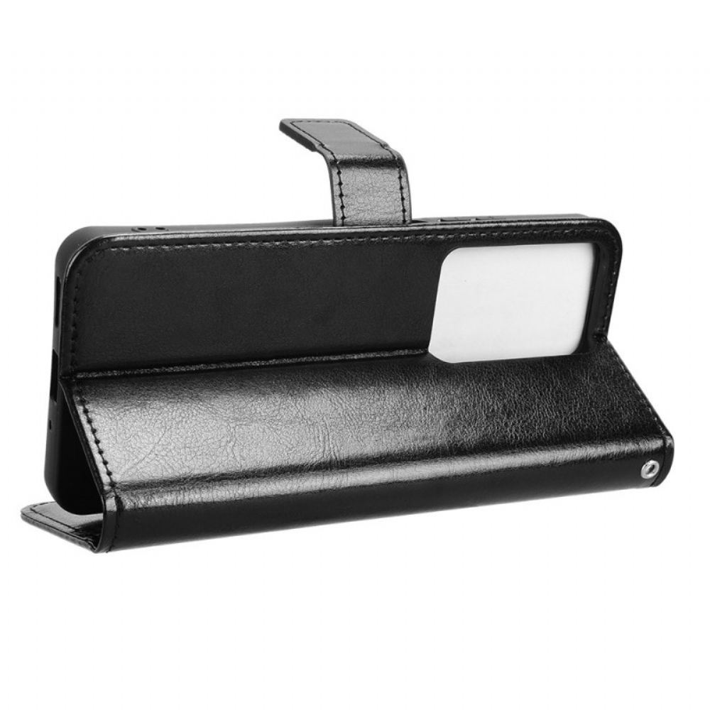 Kožený Kryt Realme C75 Okázalá Umělá Kůže