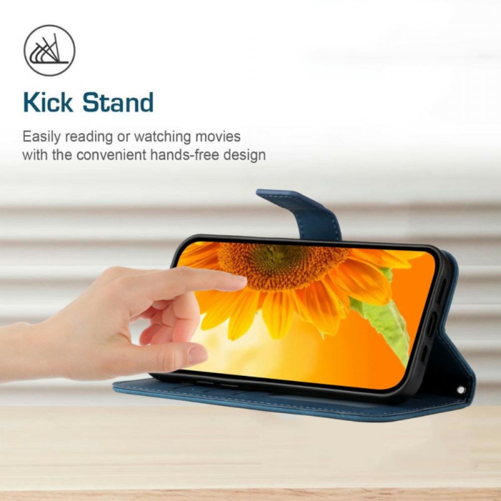 Kožený Kryt Realme C75 Popruh S Potiskem Slunečnic