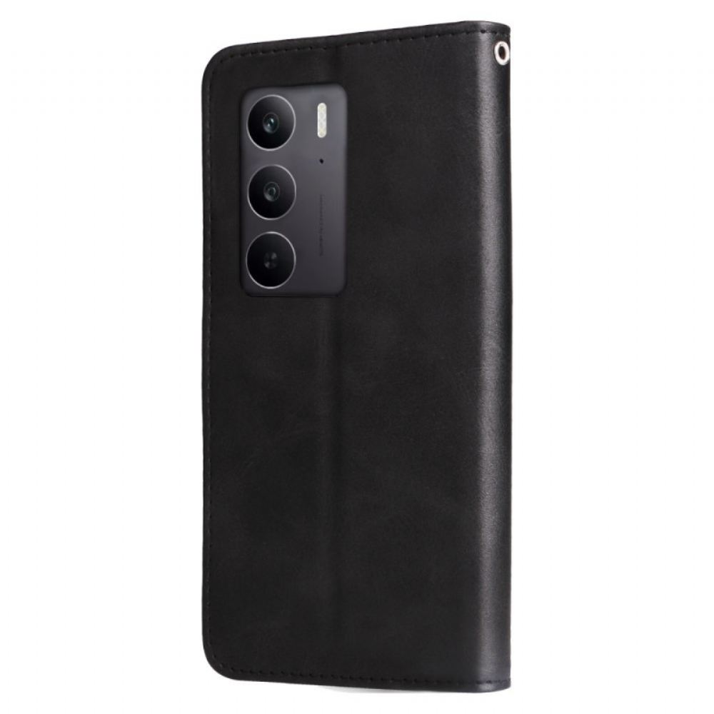 Kožený Kryt Realme C75 Pouzdro Na Zip