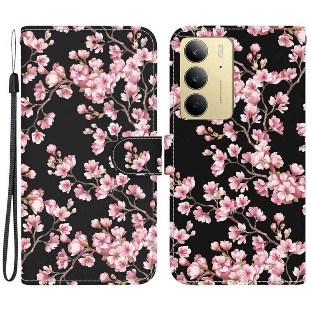 Peněženková Pouzdra Realme C75 Kryty Na Mobil Vzor Květu Švestky