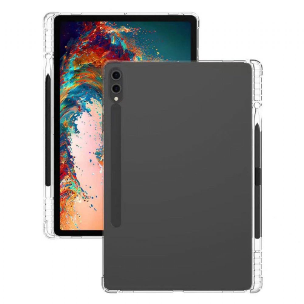 Kryt Samsung Galaxy Tab S9 Plus Kryty Na Mobil Transparentní Se Zesílenými Rohy A Držákem Stylusu