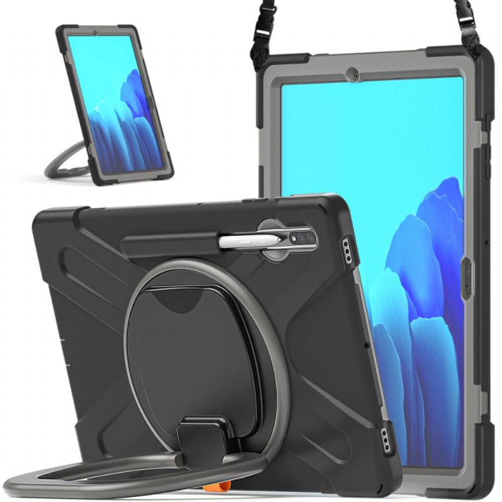 Kryt Samsung Galaxy Tab S9 Plus Otočný Stojan S Popruhem