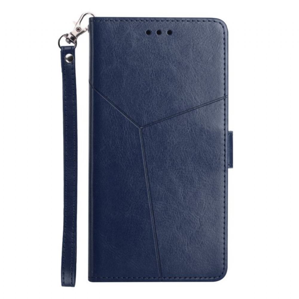 Kožené Pouzdro Na Huawei P60 Pro Na Lana Design Popruhu Y