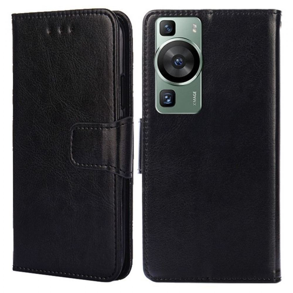 Kožené Pouzdro Na Huawei P60 Pro Retro Umělá Kůže
