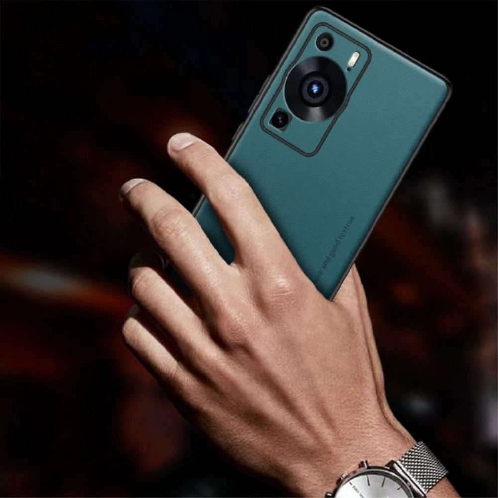Kryt Na Huawei P60 Pro Kůže Z Umělé Kůže