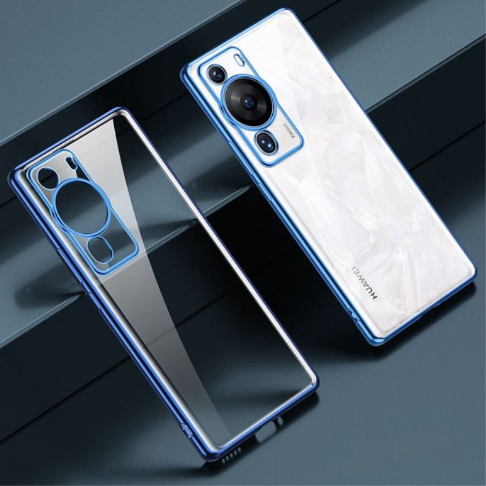 Kryt Na Huawei P60 Pro Průhledné Kovové Hrany Sulada