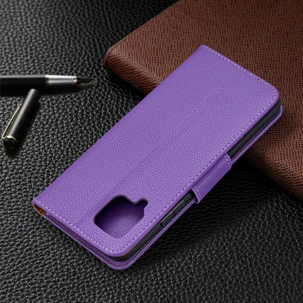 Flipové Pouzdro Na Samsung Galaxy A42 5G Kožené Pouzdro Liči Klapka Šikmá