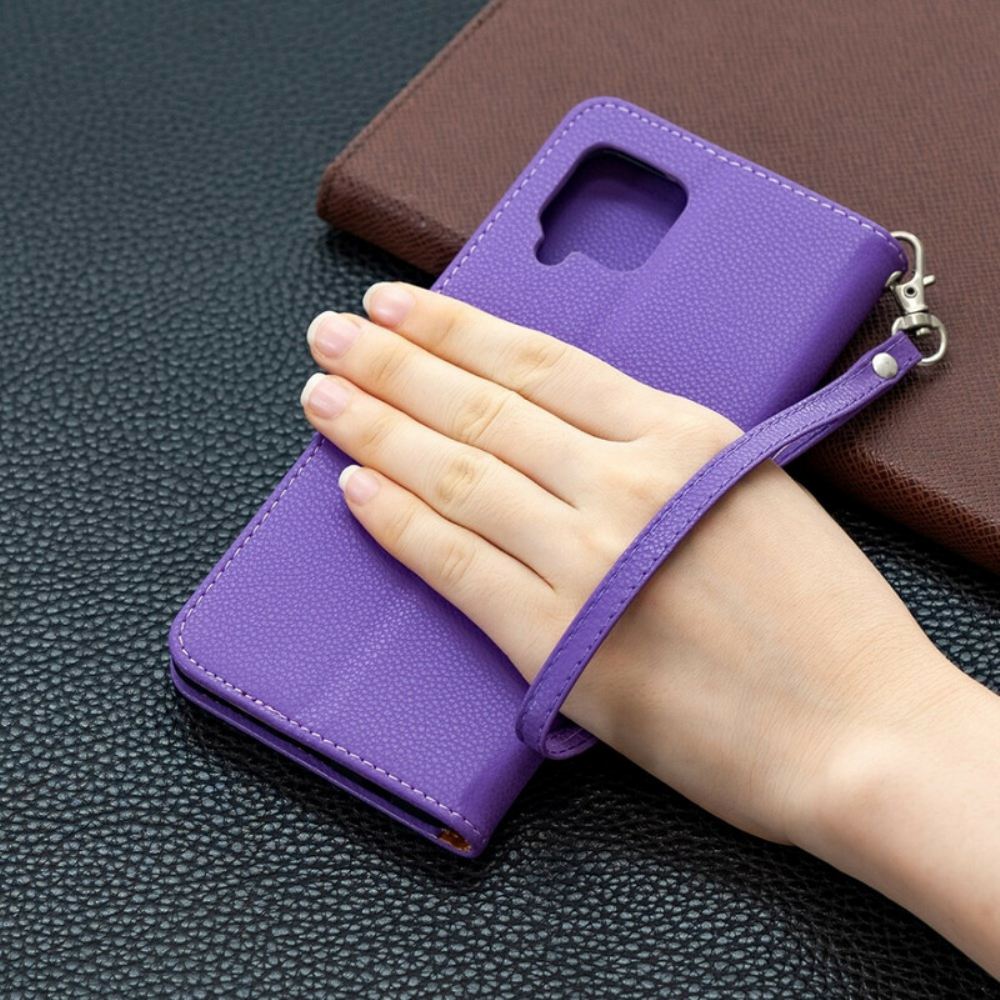 Flipové Pouzdro Na Samsung Galaxy A42 5G Kožené Pouzdro Liči Klapka Šikmá
