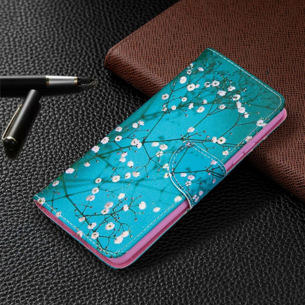 Flipové Pouzdro Na Samsung Galaxy A42 5G Kvetoucí Strom
