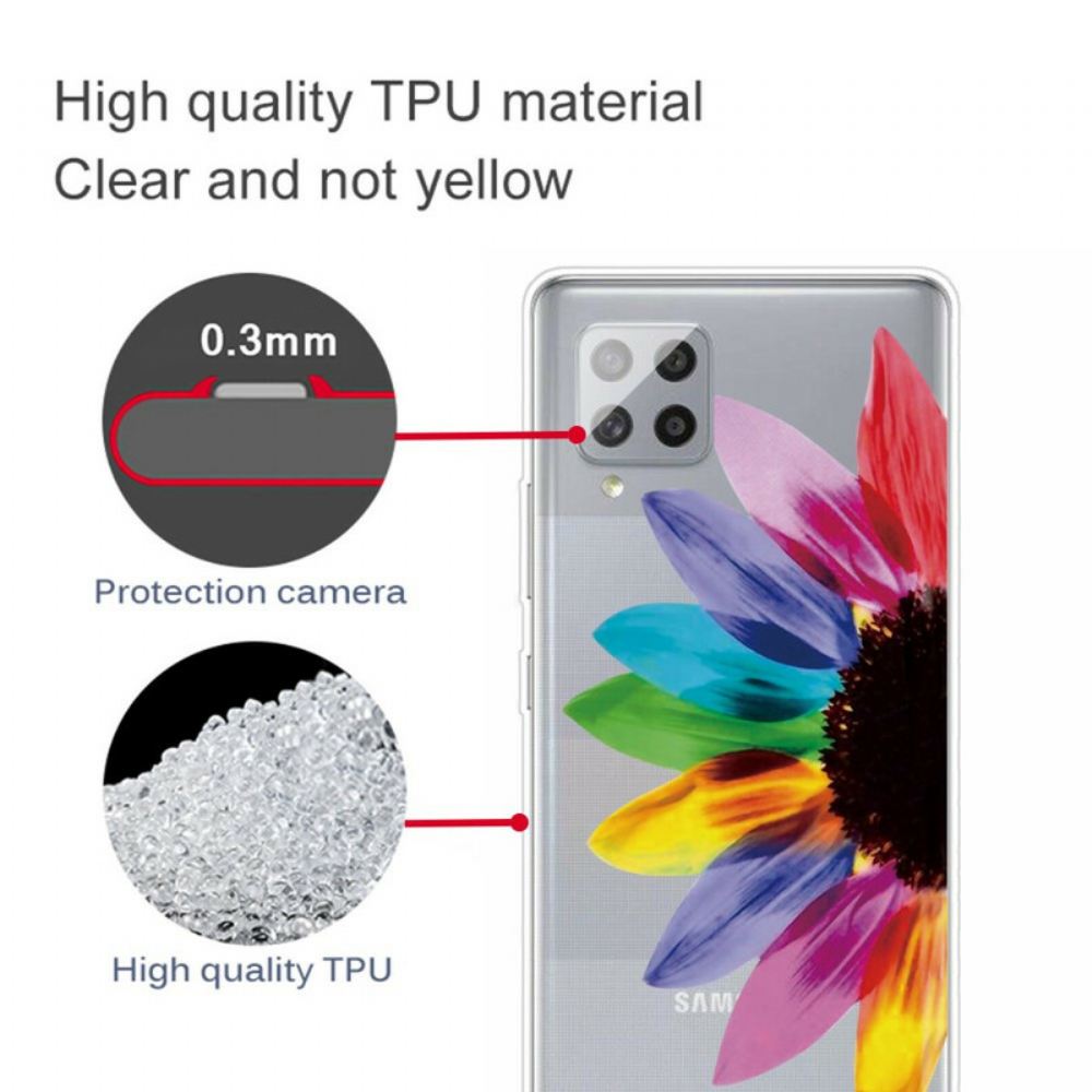 Kryt Na Samsung Galaxy A42 5G Barevný Květ